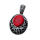 Red Turquoise 20MM Cabochon Alloy Gemstone Pendant